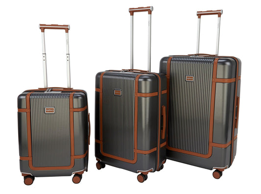 Highbury Elegance TSA Strong Hard 8-Wheel Spinner Luggage Cases 10-Year Warranty 3 Sizes Colours