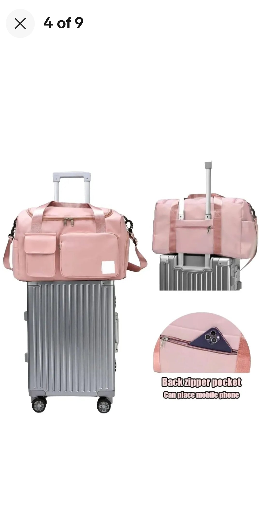 Unisex Overnight travel duffle bag yoga gym bag Cabin Carry Flight Hand Luggage Bag EasyJet Jet2 Underseat Approved 45x25x20cm