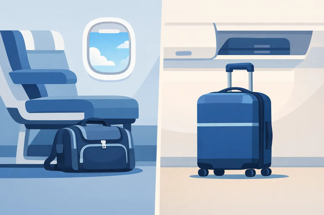Underseat Bag vs Cabin Suitcase