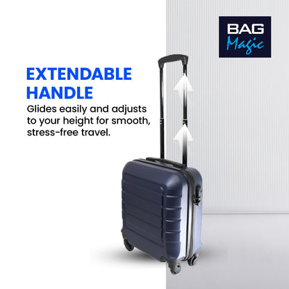 Bordlite Lightweight ABS Underseat Hard Cabin Suitcase - 45x36x20cm | Cabin Approved EasyJet, British Airways, Emirates, Virgin Atlantic & More