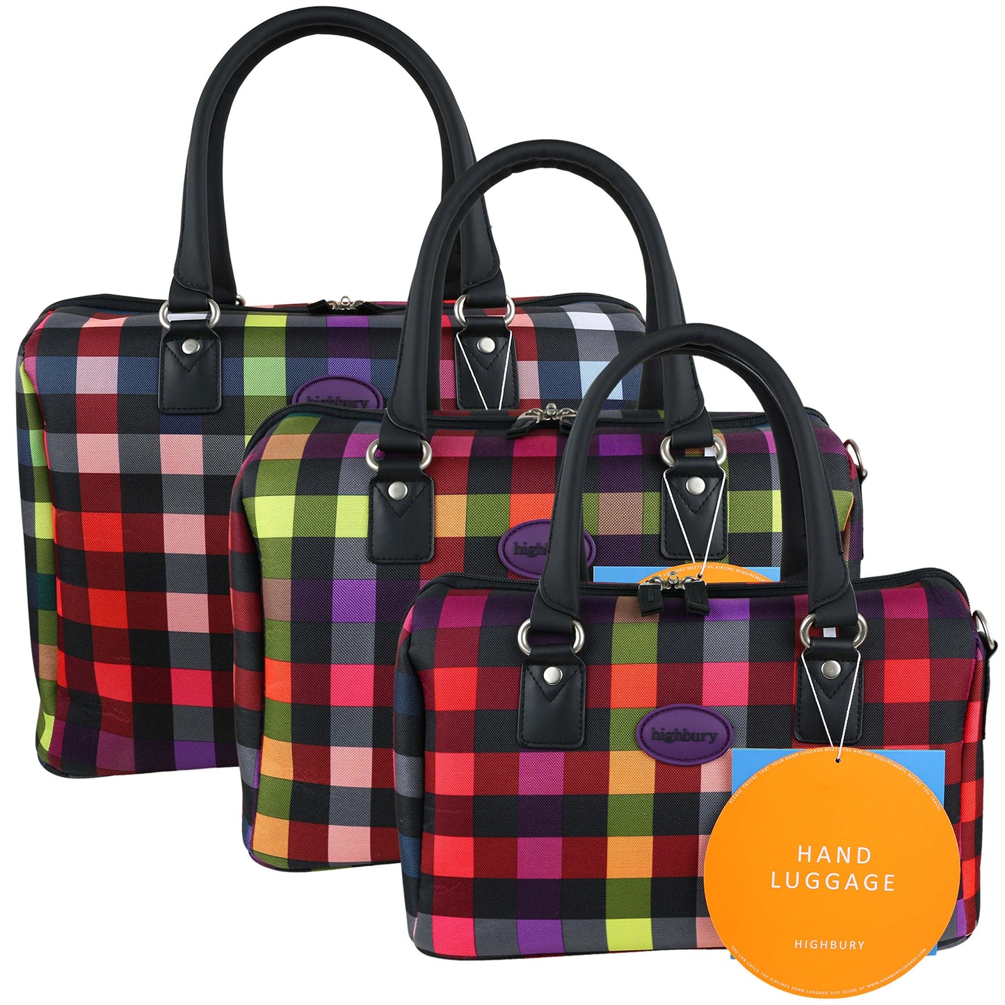Ladies Mens *Cabin Approved* Weekend Holdall Bag by Highbury MultiBox Travel 42×31×25cm