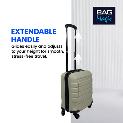 Bordlite Lightweight ABS Underseat Hard Cabin Suitcase - 45x36x20cm | Cabin Approved EasyJet, British Airways, Emirates, Virgin Atlantic & More