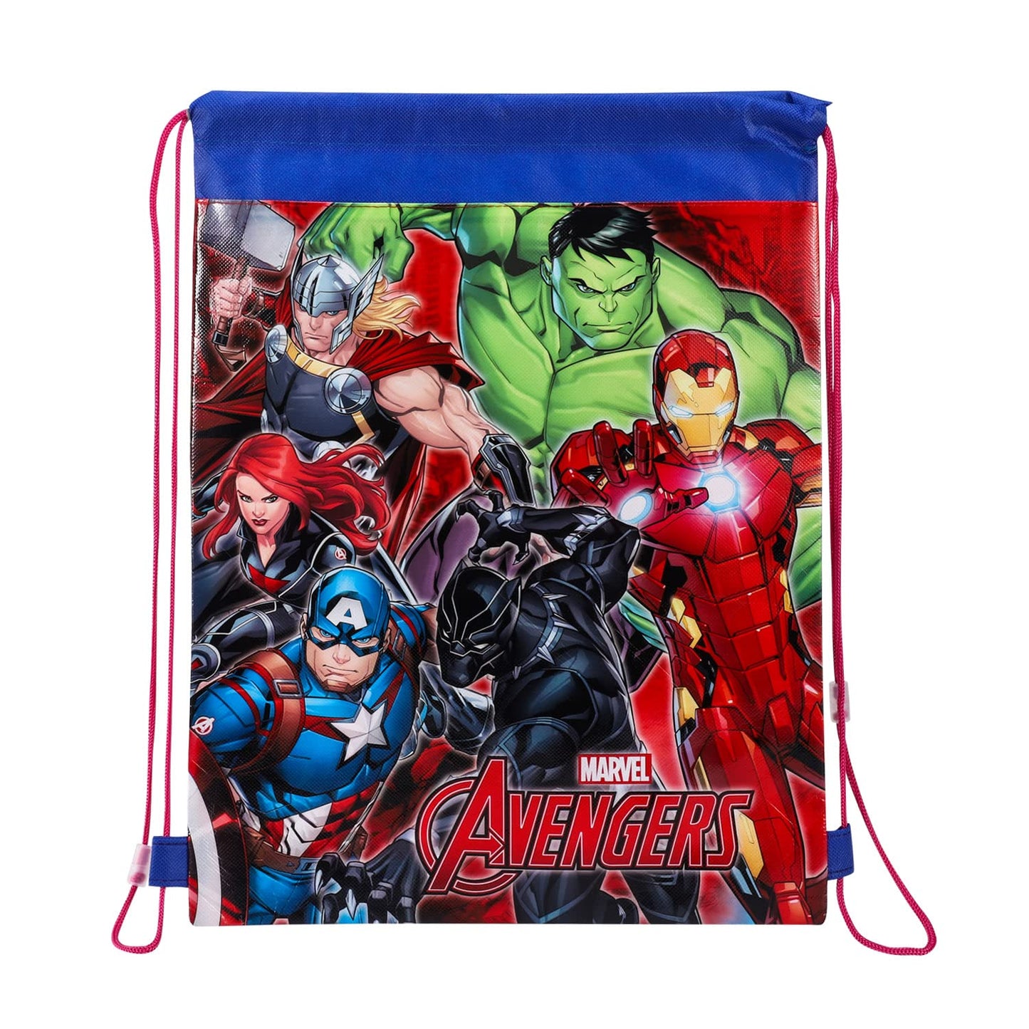 Marvel Avengers Pull String Bag Childrens P.E Gym Shoe Swimming Kit Drawstring Bag For Kids