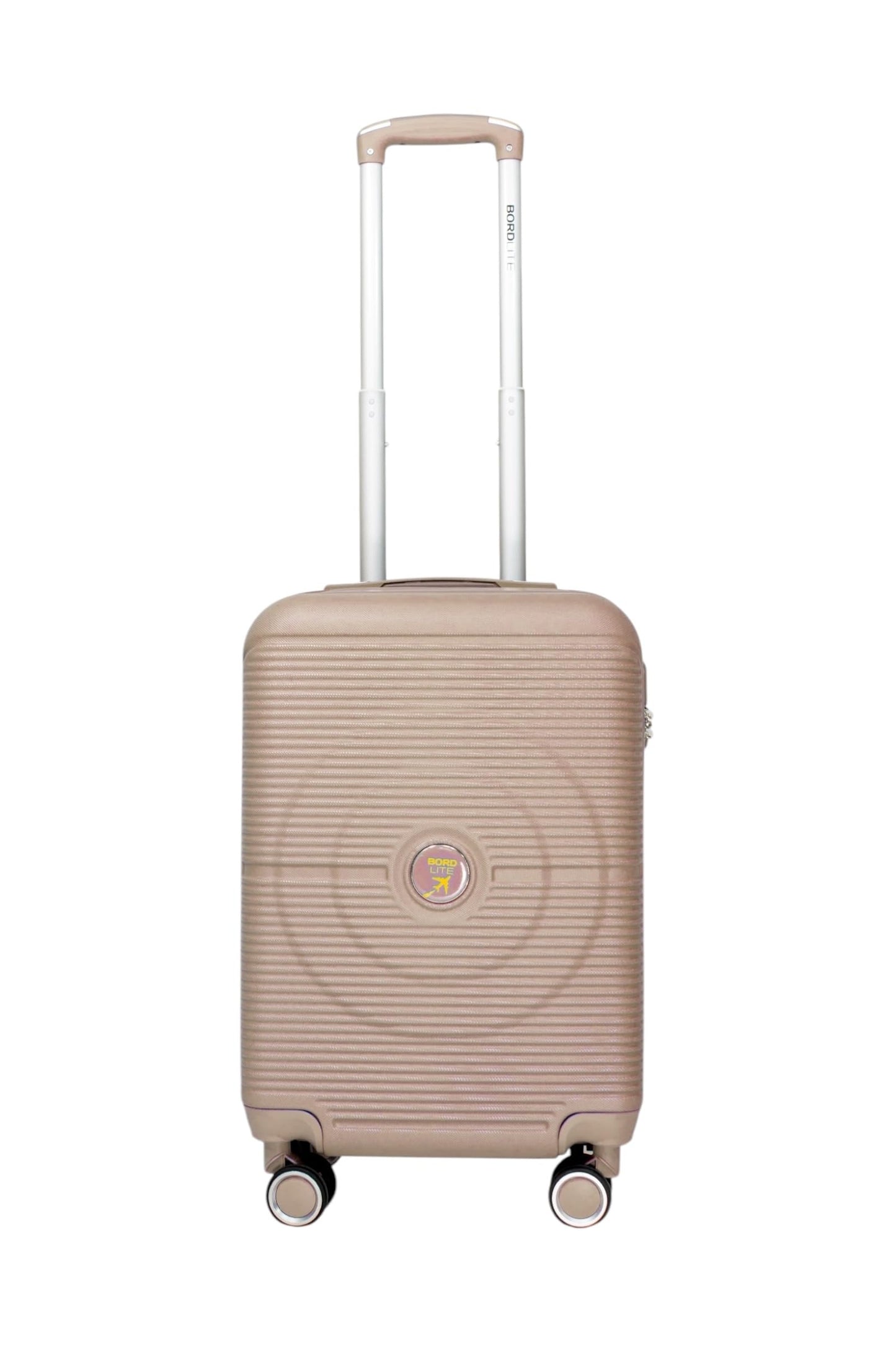 Bordlite Lightweight 8-Wheel Spinner Suitcase – Durable Hardshell Luggage with Adjustable Trolley Handle, Combination Lock, and 360° Double-Wheel Stability