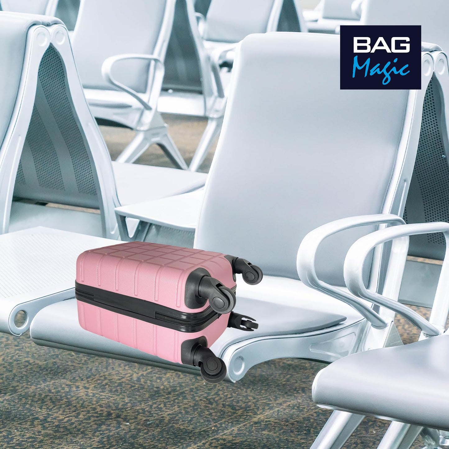 Bordlite Lightweight ABS Underseat Hard Cabin Suitcase 40x25x20cm | Cabin Approved EasyJet, RyanAir British Airways, Emirates, Virgin Atlantic & More