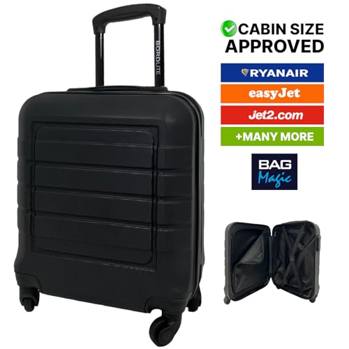 Bordlite Lightweight ABS Underseat Hard Cabin Suitcase - 45x36x20cm | Cabin Approved EasyJet, British Airways, Emirates, Virgin Atlantic & More
