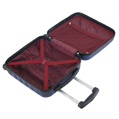 Highbury Easyjet Underseat 2nd Cabin Case 45x36x20 Easy Jet/Jet 2/Virgin Thomas Cook Approved 4 Wheel Spinner (Navy)