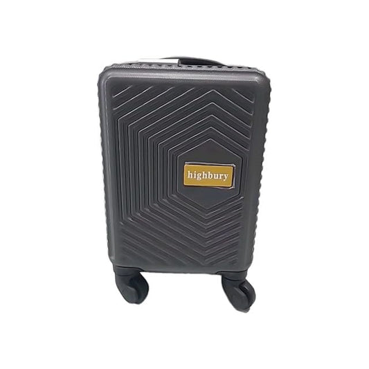 Ryanair Wizzair Underseat Approved Hardshell Trolley Suitcase Grey 40x20x25cm