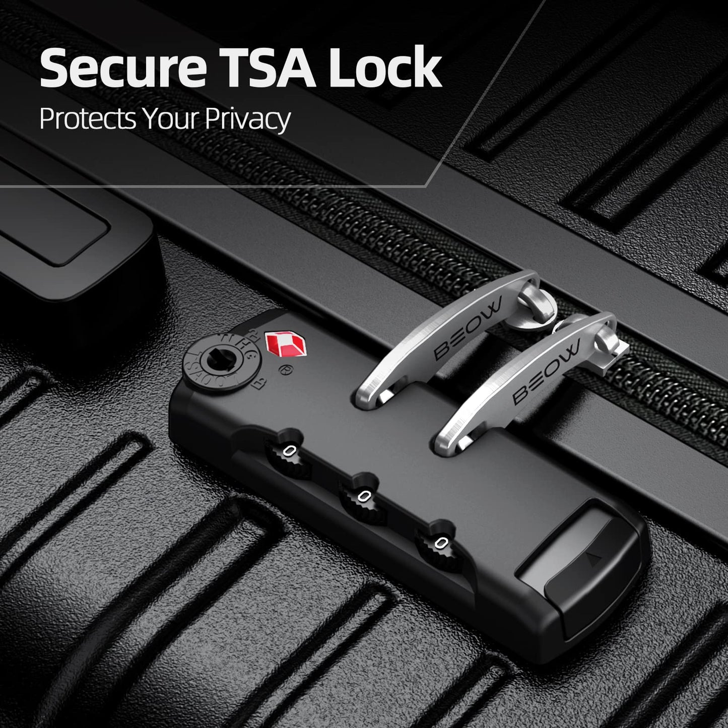 BEOW Luggage Sets, Expandable Luggage Sets with Spinner Wheels, TSA Lock Suitcases with Carry on Luggage