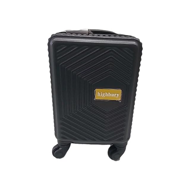 Ryanair Wizzair Underseat Approved Hardshell Trolley Suitcase Black 40x20x25cm