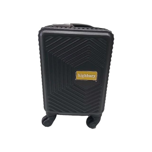 Ryanair Wizzair Underseat Approved Hardshell Trolley Suitcase Black 40x20x25cm
