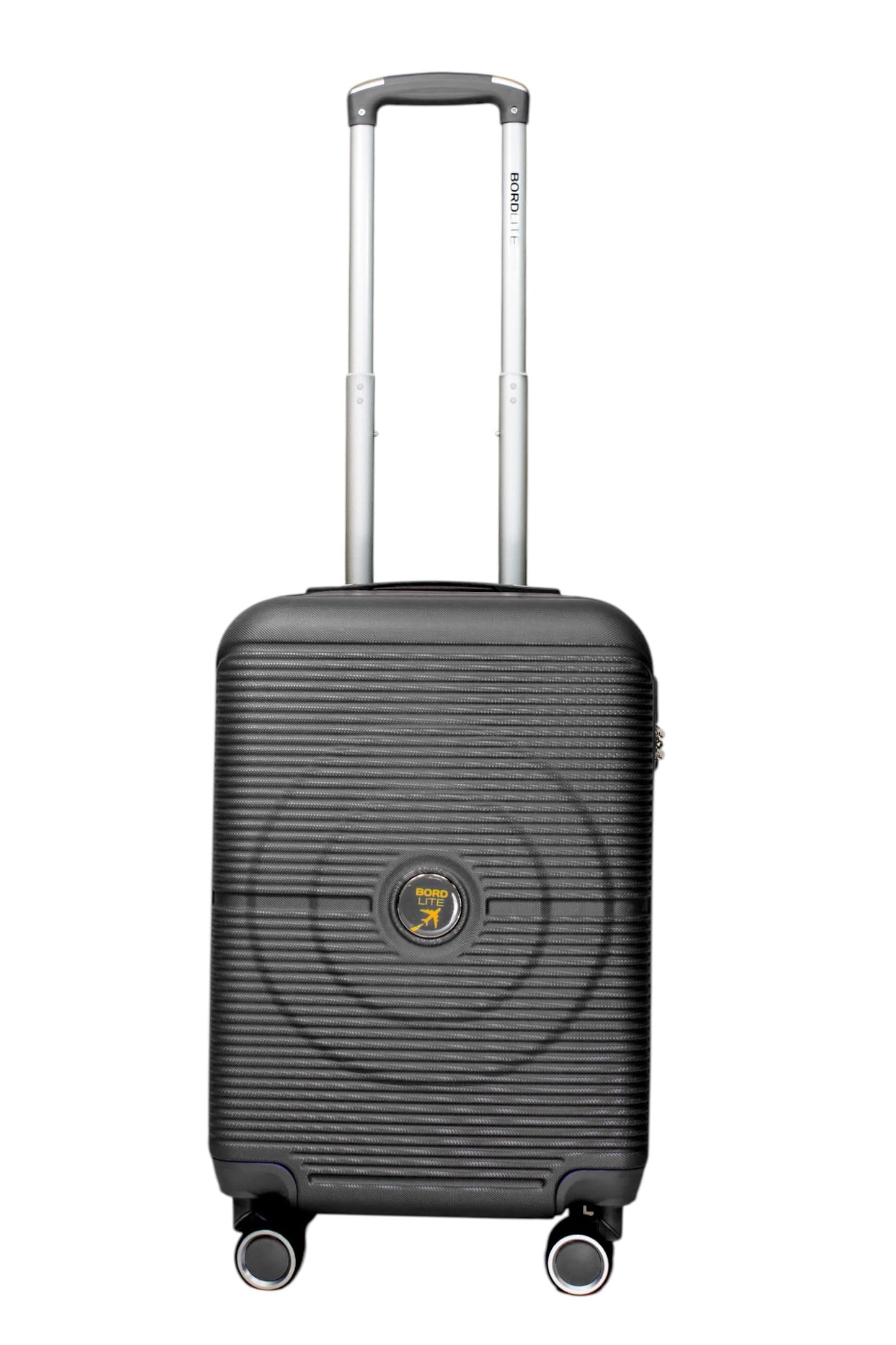 Bordlite Lightweight 8-Wheel Spinner Suitcase – Durable Hardshell Luggage with Adjustable Trolley Handle, Combination Lock, and 360° Double-Wheel Stability