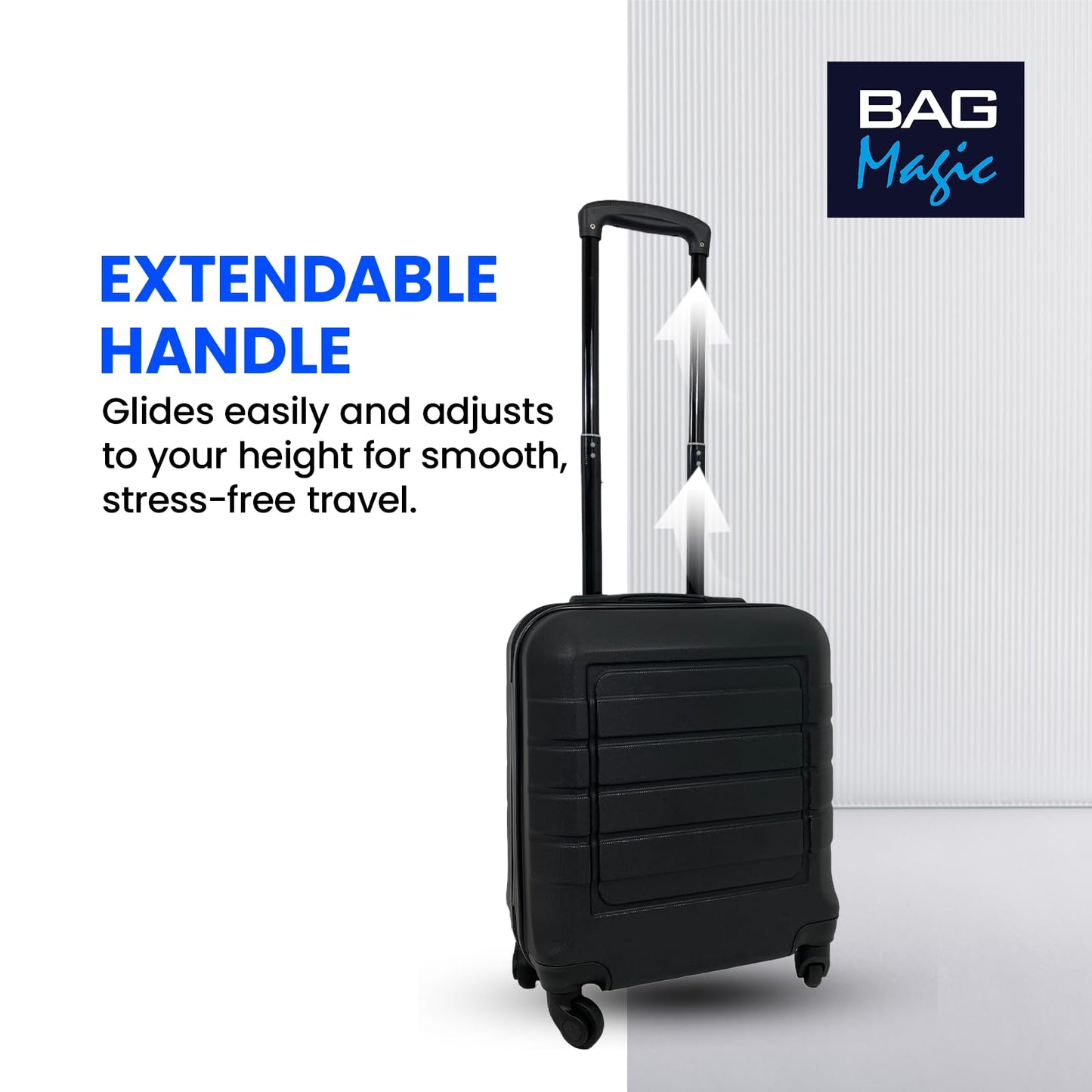 Bordlite Lightweight ABS Underseat Hard Cabin Suitcase - 45x36x20cm | Cabin Approved EasyJet, British Airways, Emirates, Virgin Atlantic & More