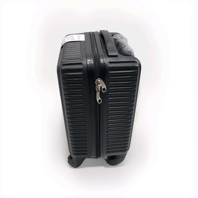 Ryanair Wizzair Underseat Approved Hardshell Trolley Suitcase Black 40x20x25cm
