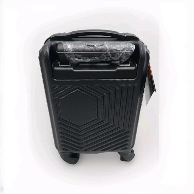 Ryanair Wizzair Underseat Approved Hardshell Trolley Suitcase Black 40x20x25cm