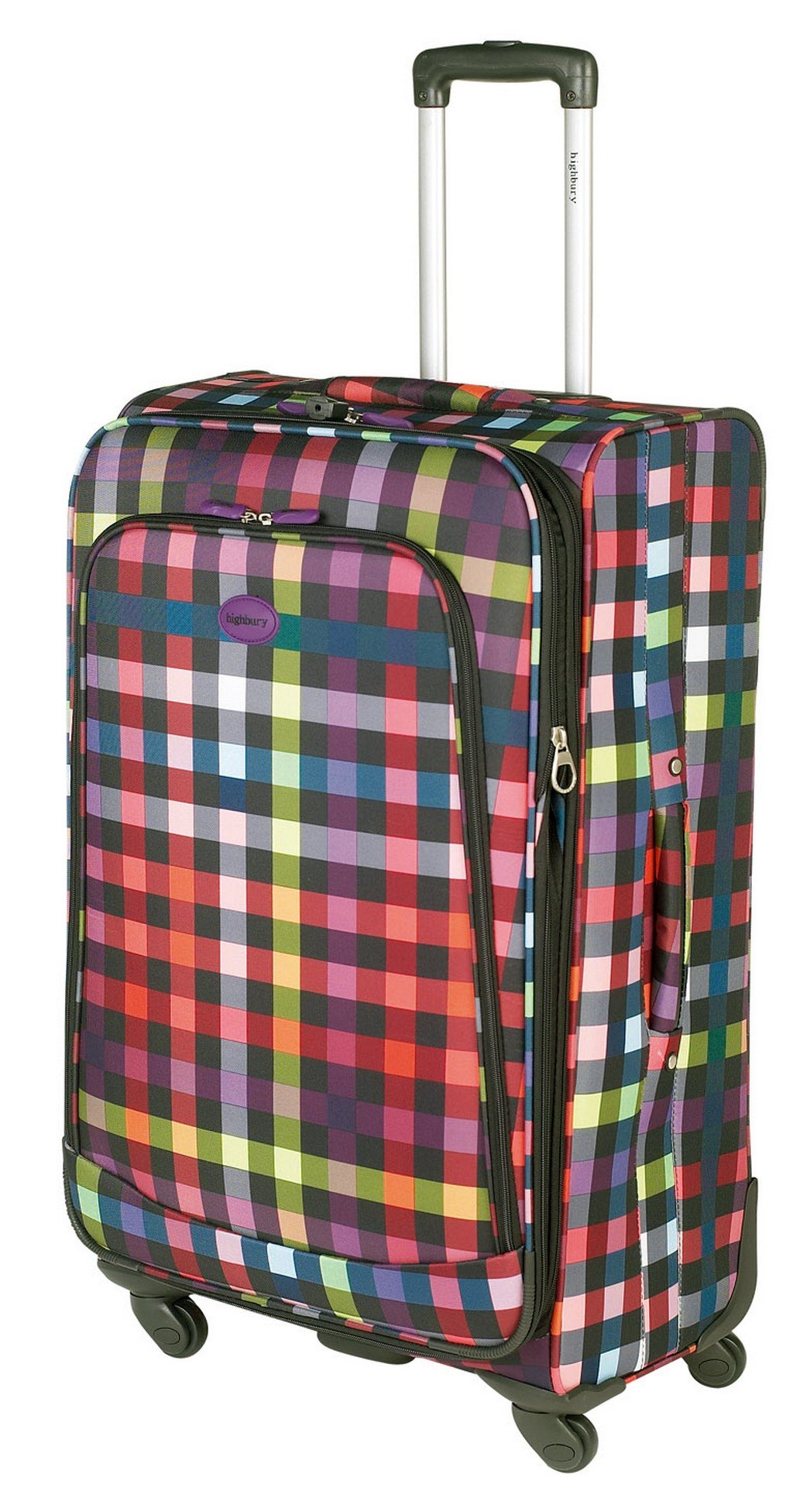 HIGHBURY - 4 Spinner Wheel Suitcase Trolley Case - Box (24" Medium Size)
