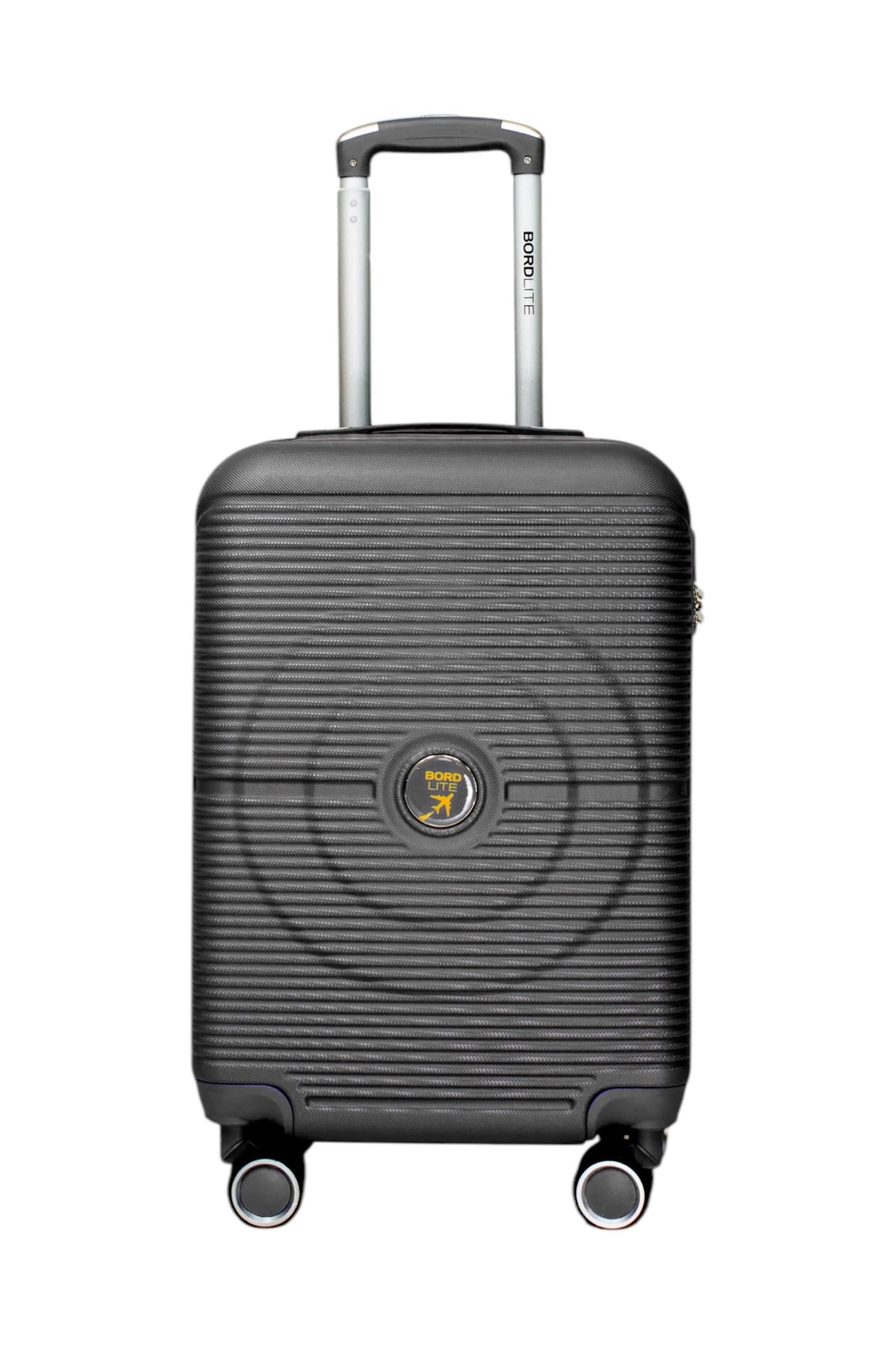 Bordlite Lightweight 8-Wheel Spinner Suitcase – Durable Hardshell Luggage with Adjustable Trolley Handle, Combination Lock, and 360° Double-Wheel Stability