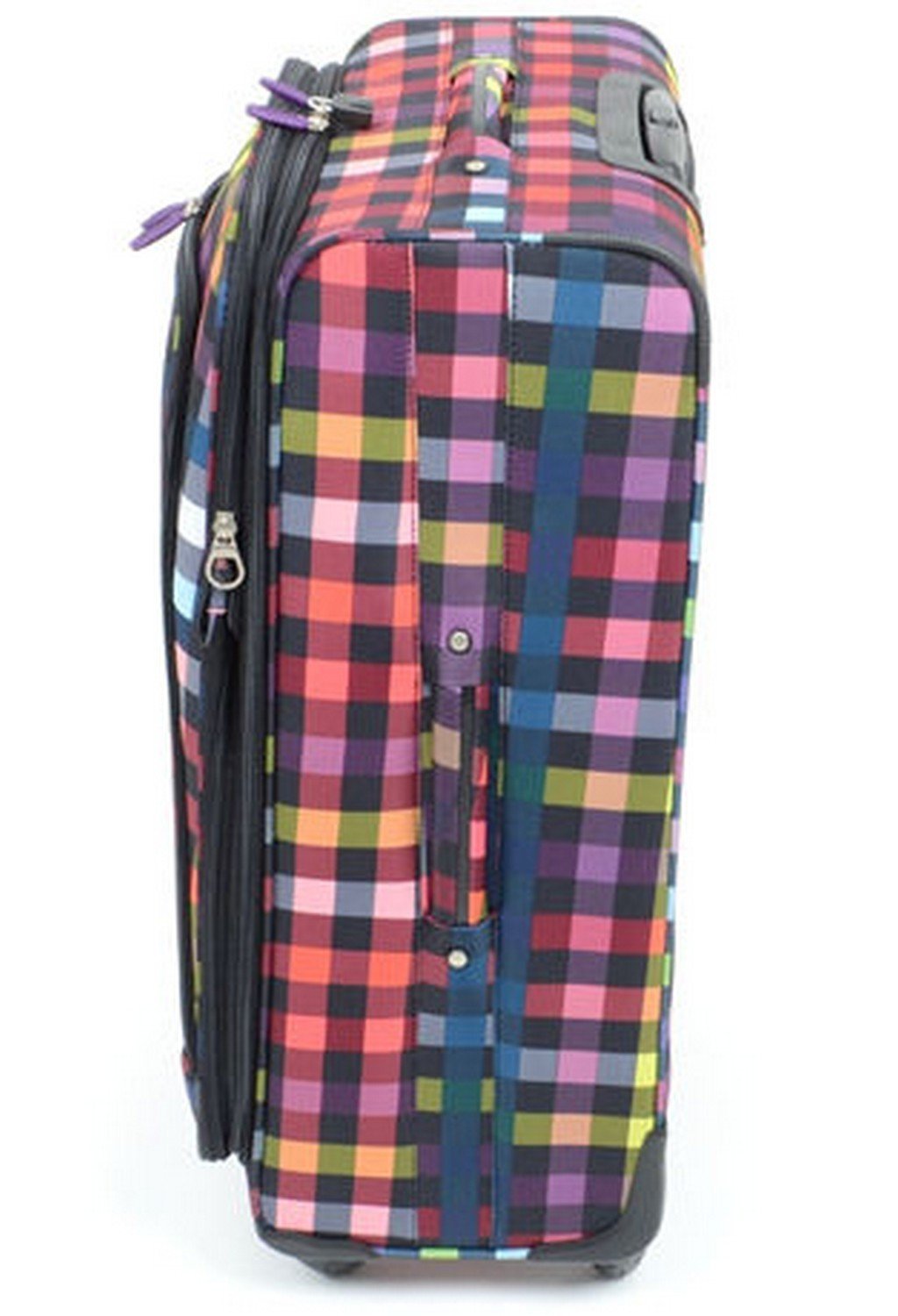 HIGHBURY - 4 Spinner Wheel Suitcase Trolley Case - Multi Coloured Box Design