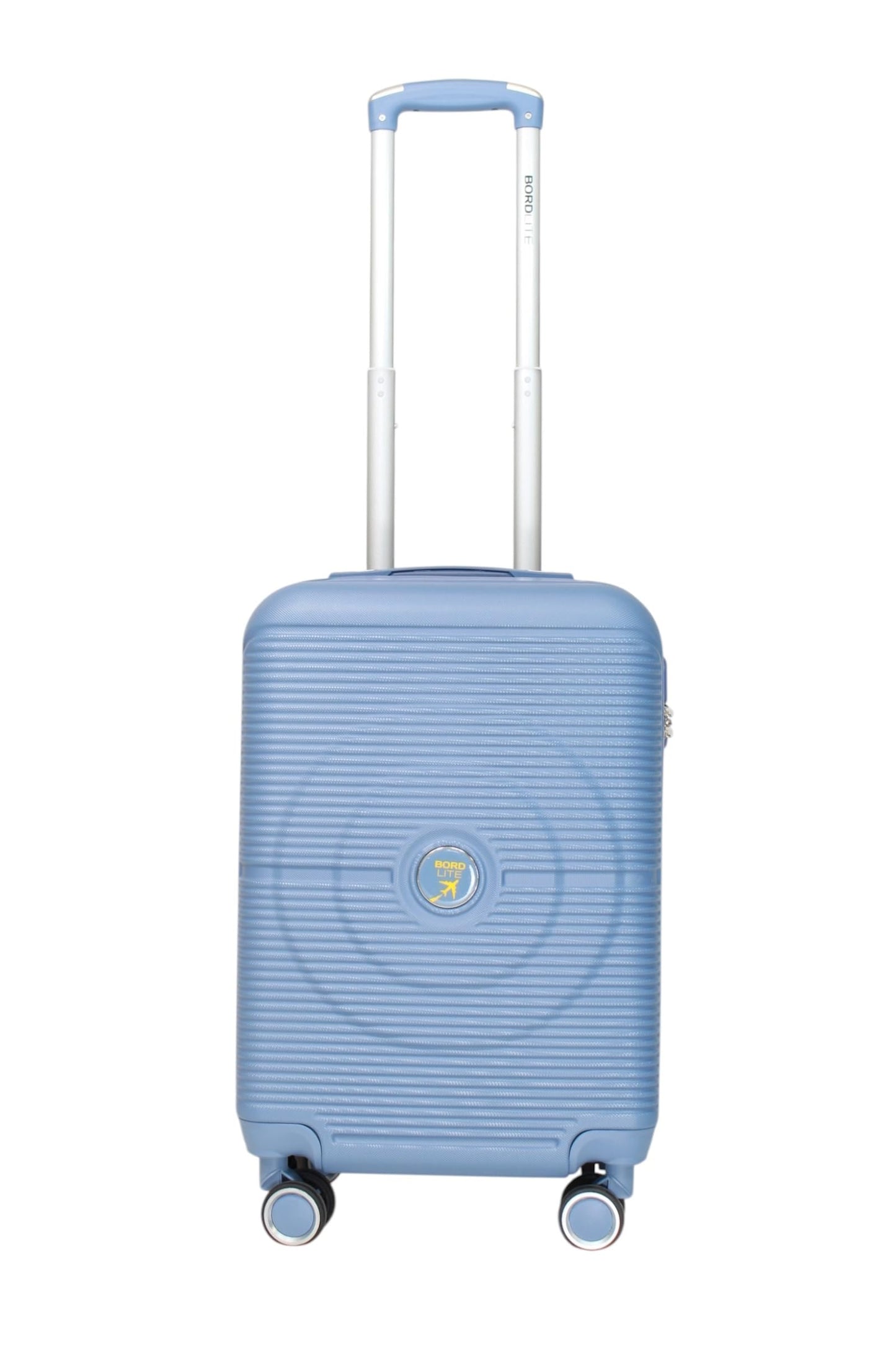 Bordlite Lightweight 8-Wheel Spinner Suitcase – Durable Hardshell Luggage with Adjustable Trolley Handle, Combination Lock, and 360° Double-Wheel Stability