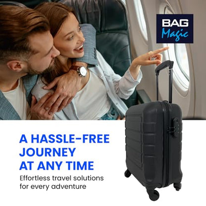 Bordlite Lightweight ABS Underseat Hard Cabin Suitcase - 45x36x20cm | Cabin Approved EasyJet, British Airways, Emirates, Virgin Atlantic & More