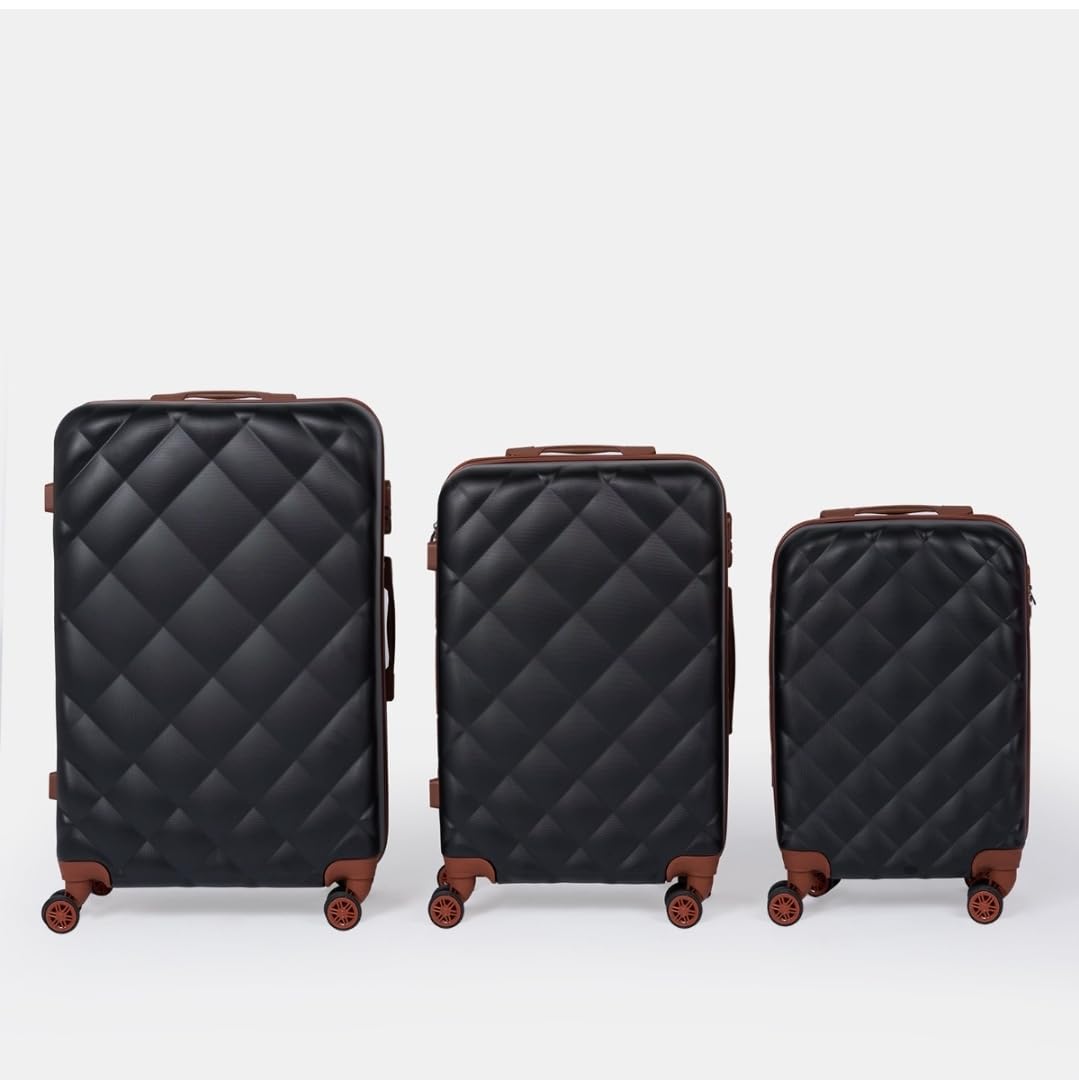 Bordlite Hardshell 3 Piece Trolley Suitcase Set