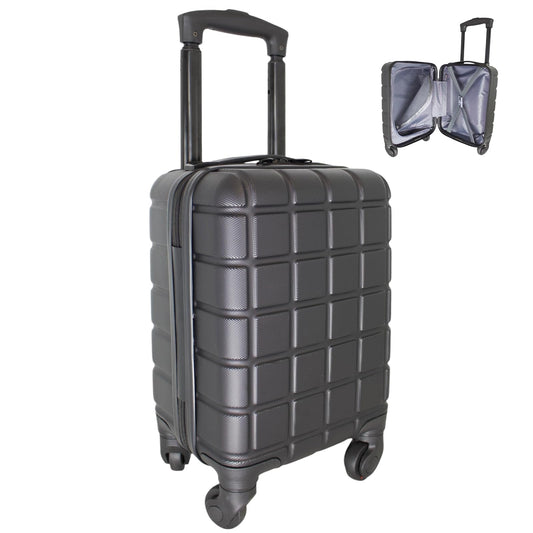 Bordlite Lightweight ABS Underseat Hard Cabin Suitcase 40x25x20cm | Cabin Approved EasyJet, RyanAir British Airways, Emirates, Virgin Atlantic & More