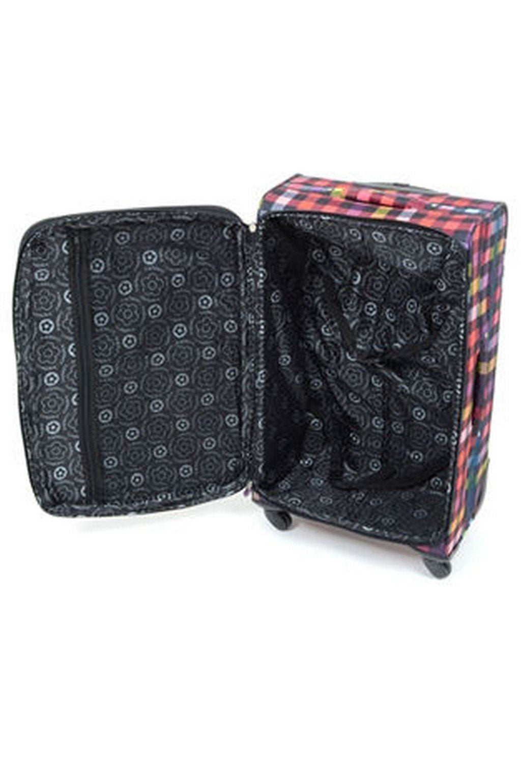 HIGHBURY - 4 Spinner Wheel Suitcase Trolley Case - Multi Coloured Box Design