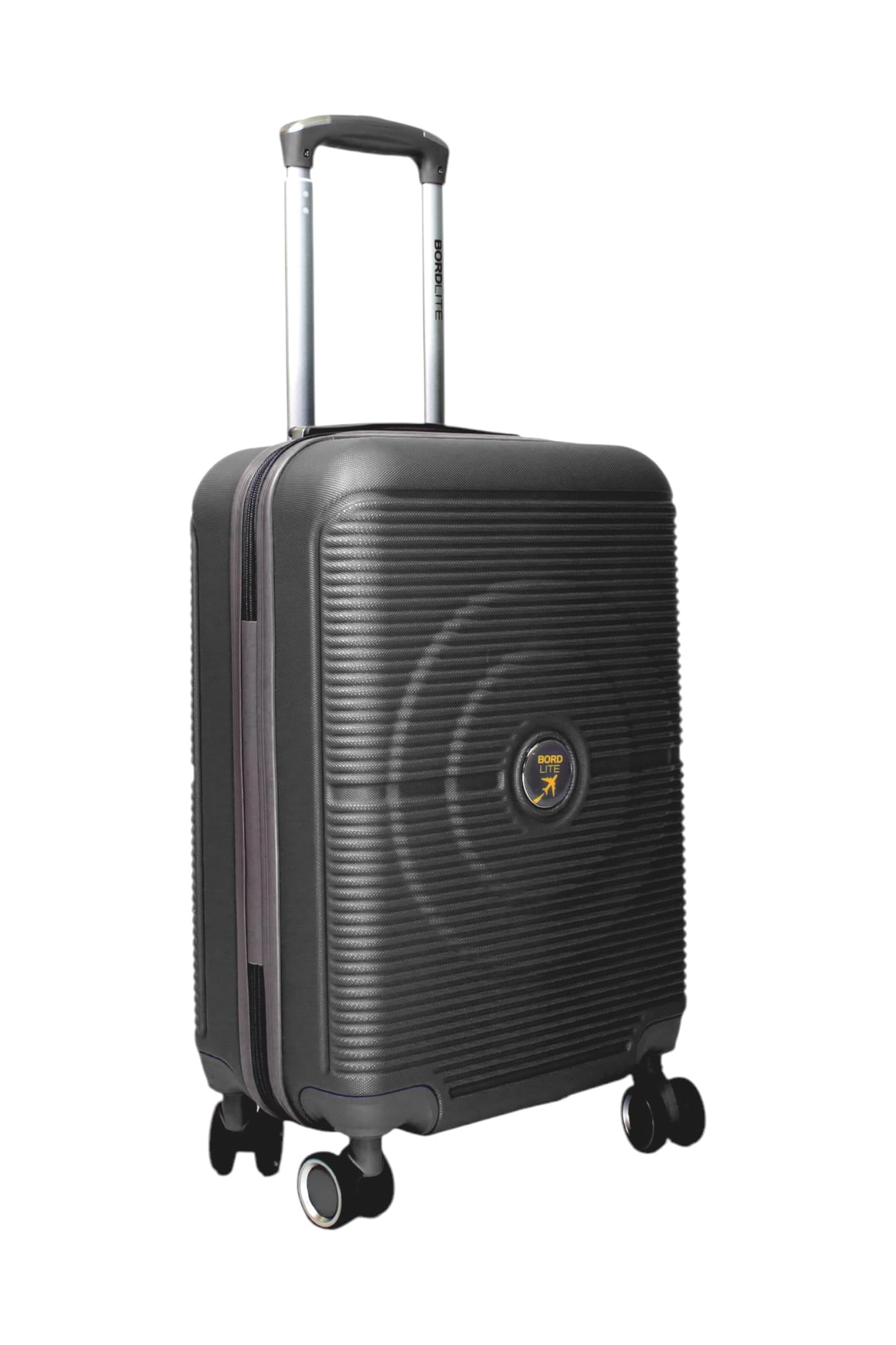 Bordlite Lightweight 8-Wheel Spinner Suitcase – Durable Hardshell Luggage with Adjustable Trolley Handle, Combination Lock, and 360° Double-Wheel Stability