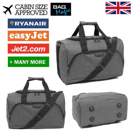 Small Travel Holdalls - Ryanair Cabin Approved Hand Luggage Size Bags, Polyester Duffle 40x25x20cm, 20 Litre Onboard Carry-On