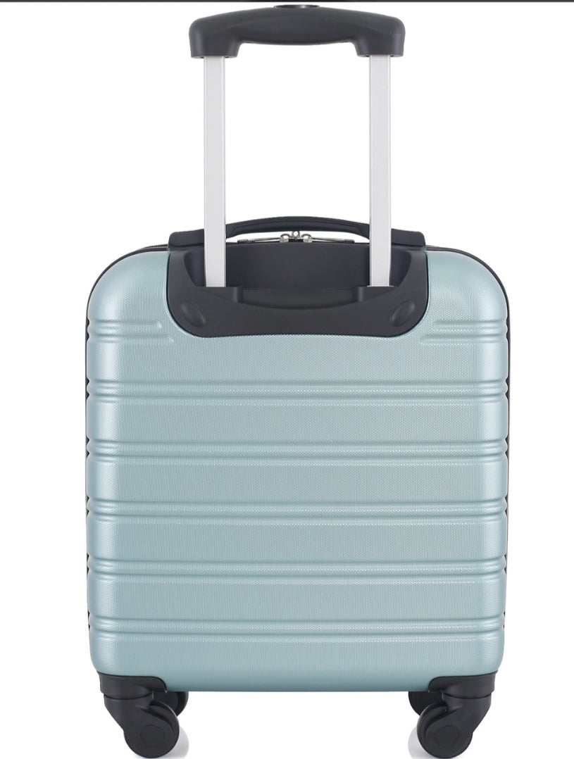 Highbury Easyjet Jet2 underseat approved hardshell trolley suitcase 45x36x20cm including wheels in Navy, Grey, Gold and Sage Green colour