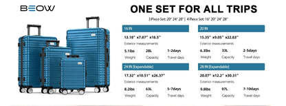 4 piece hardshell trolley suitcase set lightweight durable 360 degree spinner wheels with tsa locks