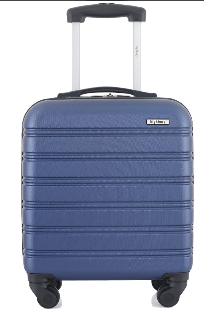 Highbury Easyjet Jet2 underseat approved hardshell trolley suitcase 45x36x20cm including wheels in Navy, Grey, Gold and Sage Green colour