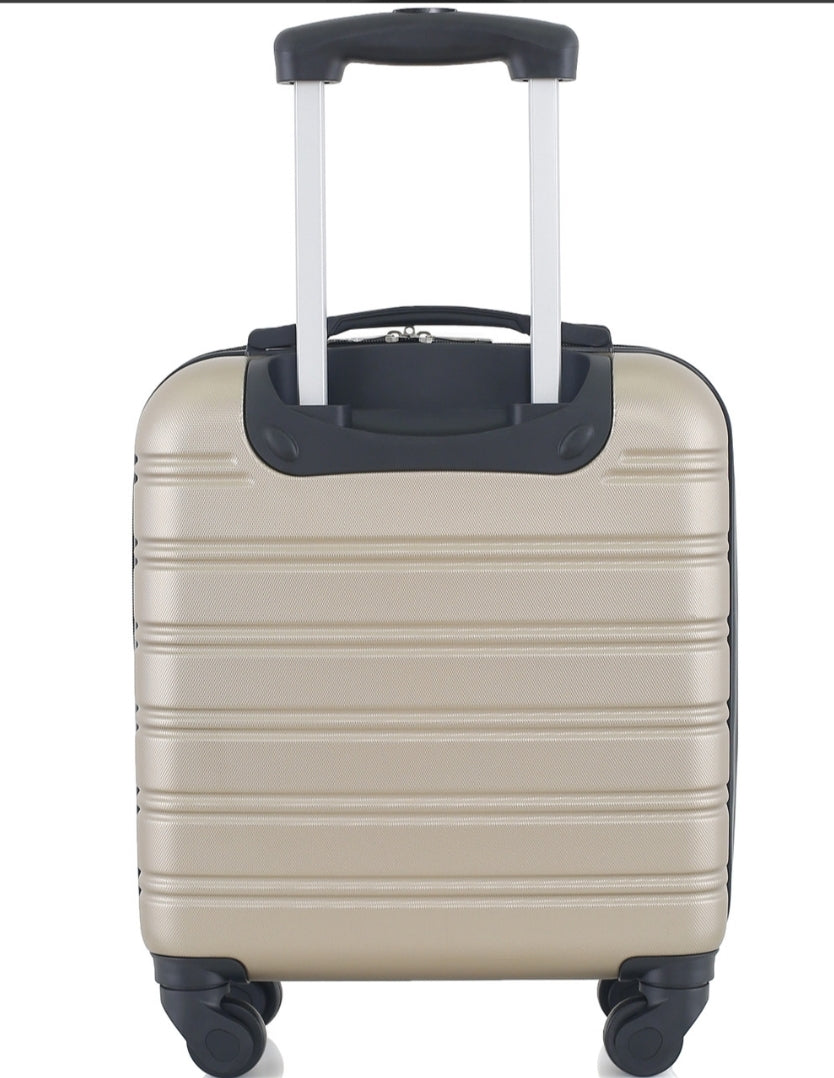 Highbury Easyjet Jet2 underseat approved hardshell trolley suitcase 45x36x20cm including wheels in Navy, Grey, Gold and Sage Green colour