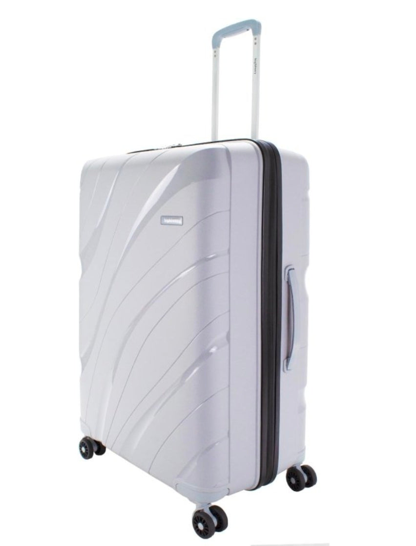 Highbury Zenith hardshell trolley suitcase set in teal and silver colour