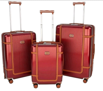 Highbury Elegance TSA Strong Hard 8-Wheel Spinner Luggage Cases 10-Year Warranty