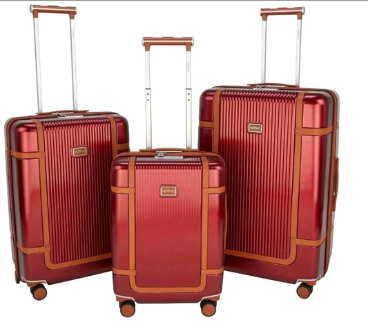 Highbury Elegance TSA Strong Hard 8-Wheel Spinner Luggage Cases 10-Year Warranty
