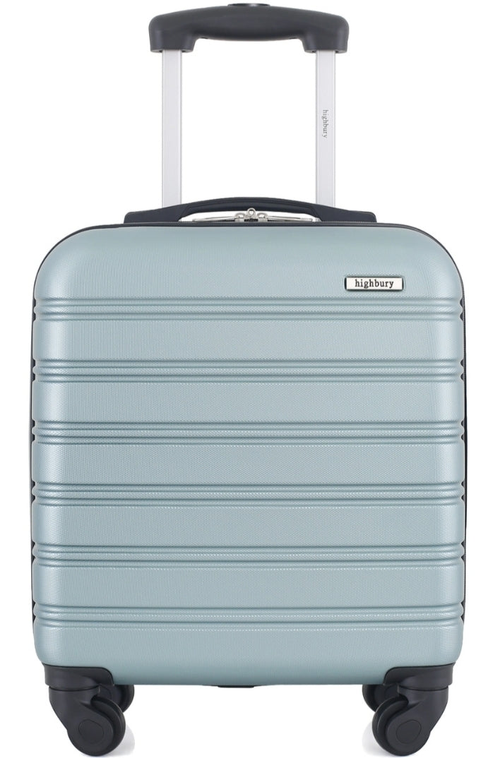 Highbury Easyjet Jet2 underseat approved hardshell trolley suitcase 45x36x20cm including wheels in Navy, Grey, Gold and Sage Green colour