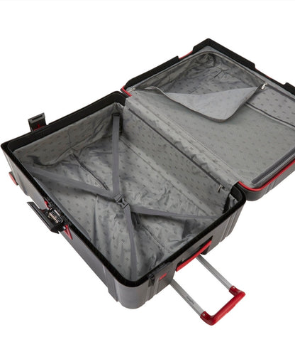 Highbury Guard hard luggage trolley set in Dark Grey, silver or teal colour